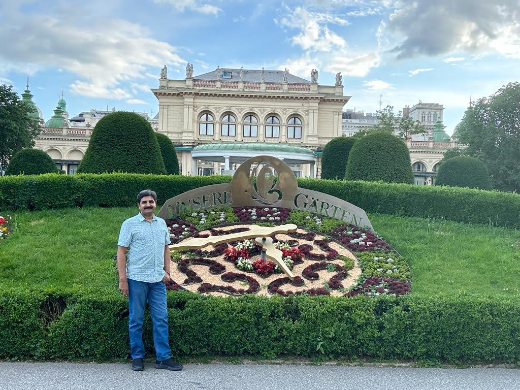 Dr. Dayal at Stadtpark in Vienna, Austria